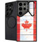 Canada Flag Light Wood Galaxy S25 Ultra Kickstand Case